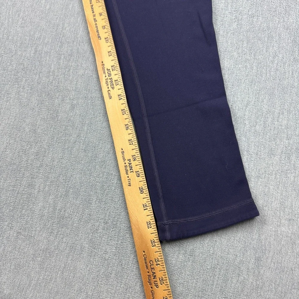 Lululemon Womens Leggings 10 Purple Black Wunder Under Cropped‎ 23